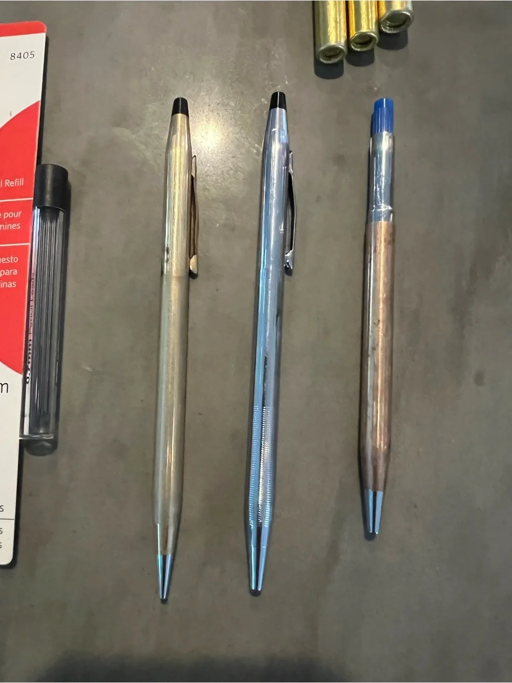 Vintage Cross Pens & Mechanical Pencils Mixed Lot Cases Refills Parts